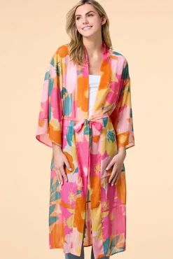 Women Versona Baja Blooms Kimono