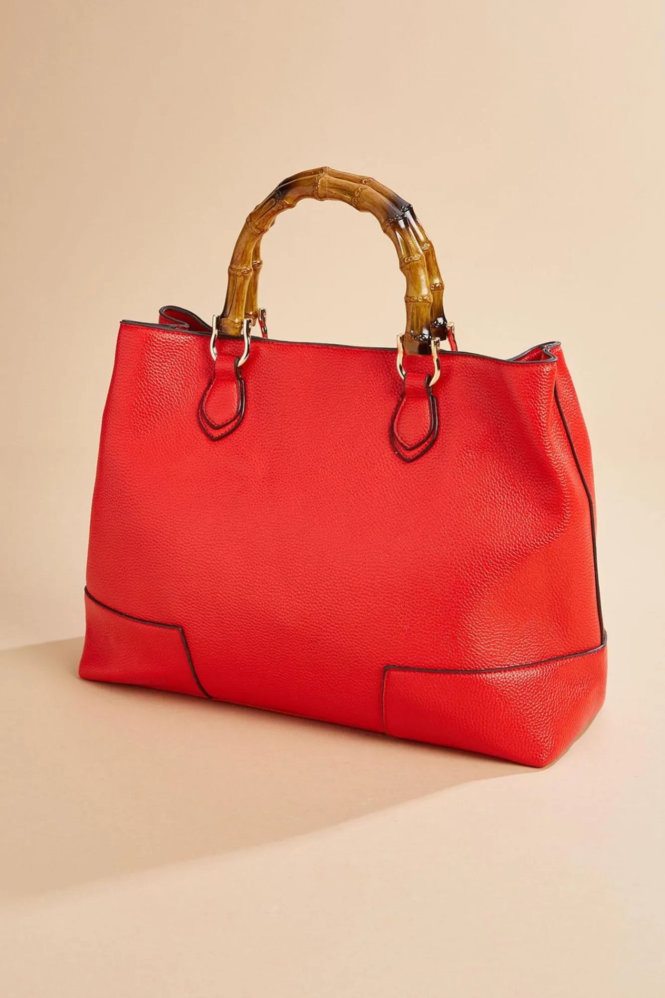 Women Versona Bamboo Handle Satchel And Wallet Set