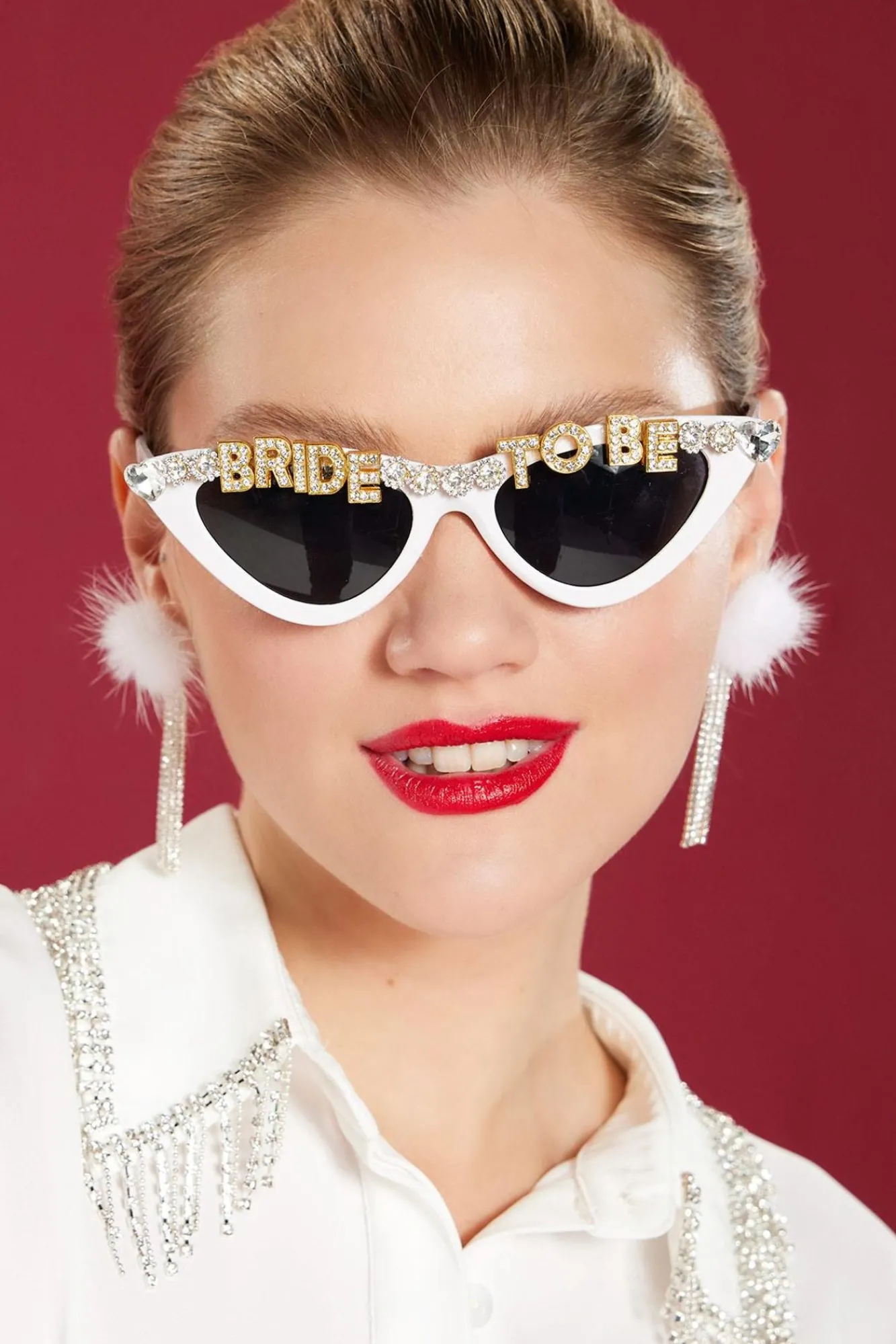 Women Versona Bling Bride To Be Sunglasses