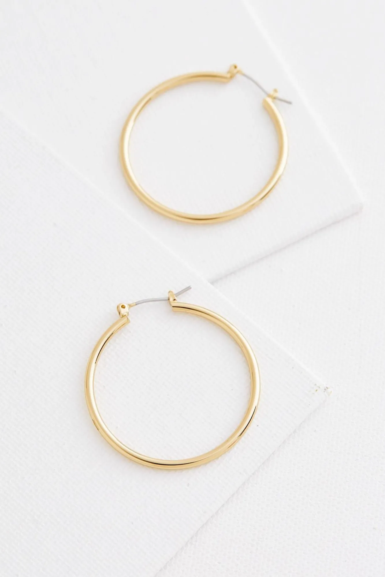 Women Versona Brass Hoop Earrings