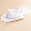 Women Versona Bride Veil Western Hat