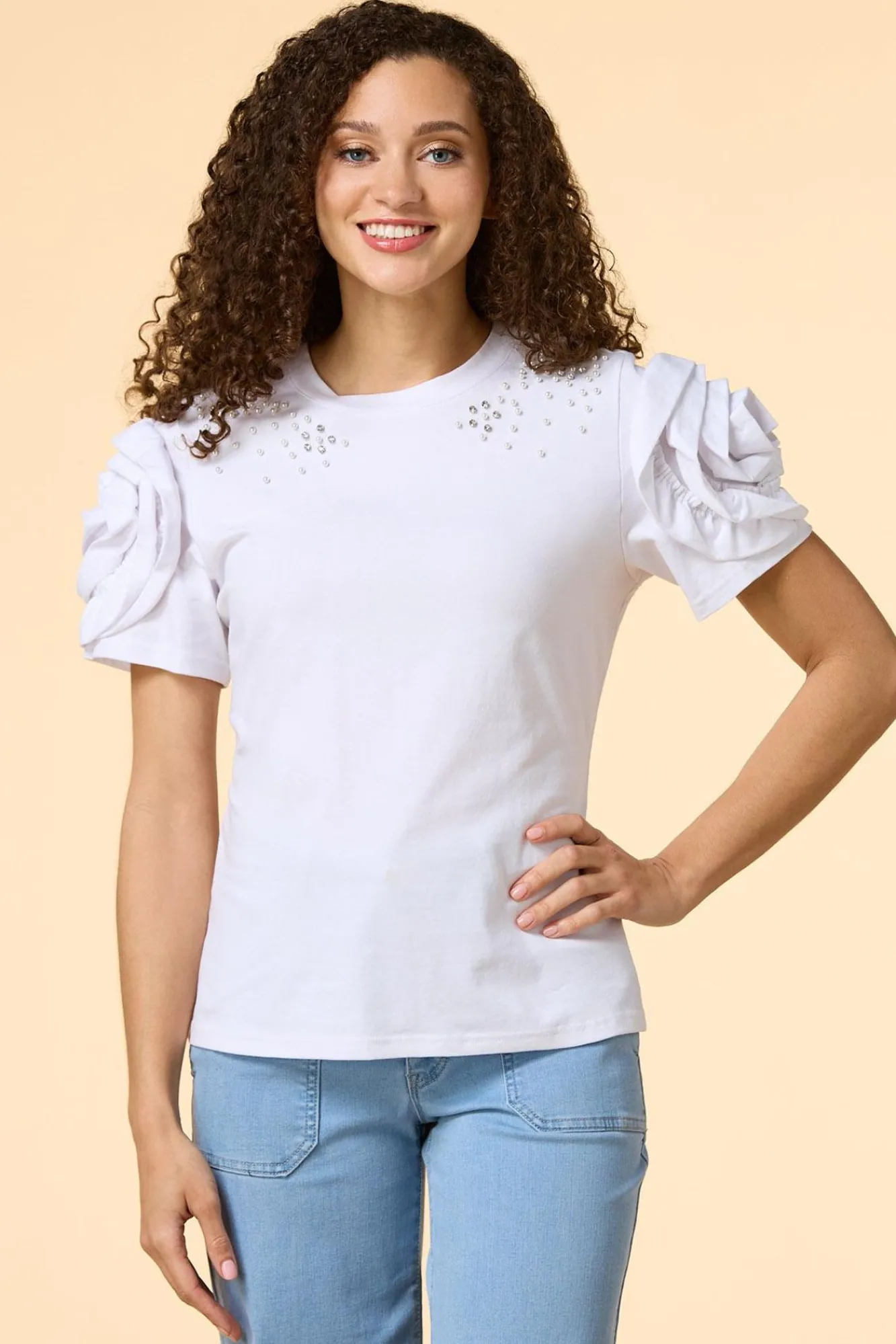 Women Versona Bright And Pearly Tee