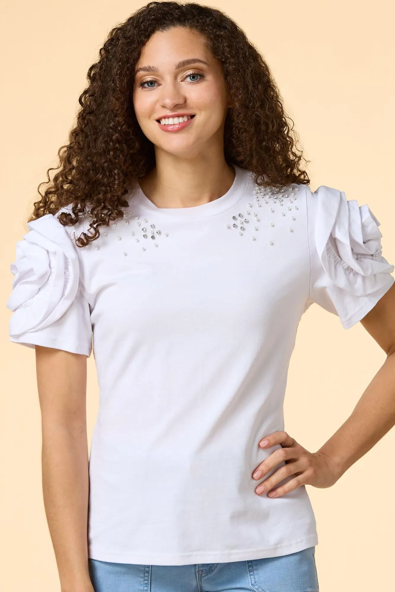 Women Versona Bright And Pearly Tee