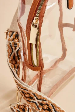 Women Versona Clear Guitar Strap Sling Bag