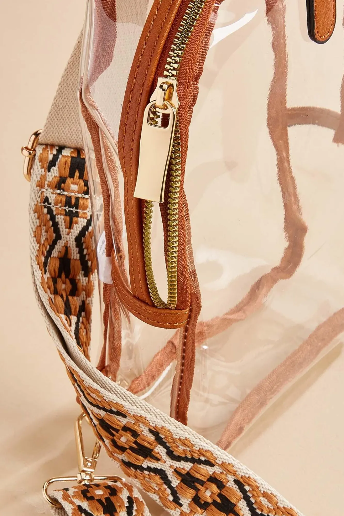 Women Versona Clear Guitar Strap Sling Bag