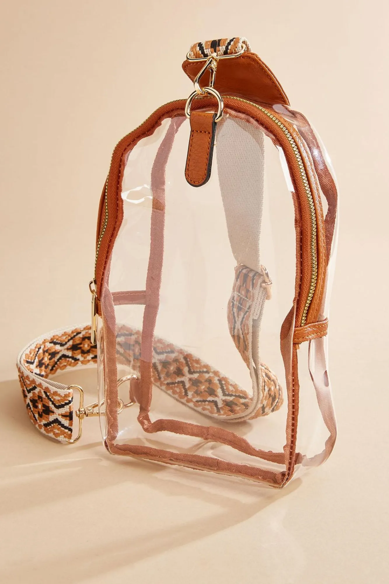 Women Versona Clear Guitar Strap Sling Bag