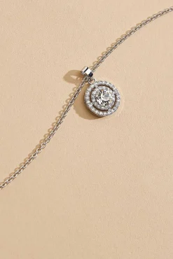 Women Versona Clear Stone Pendant Necklace
