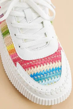 Women Versona Color Striped Sneakers