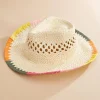 Women Versona Colorful Cowboy Straw Hat