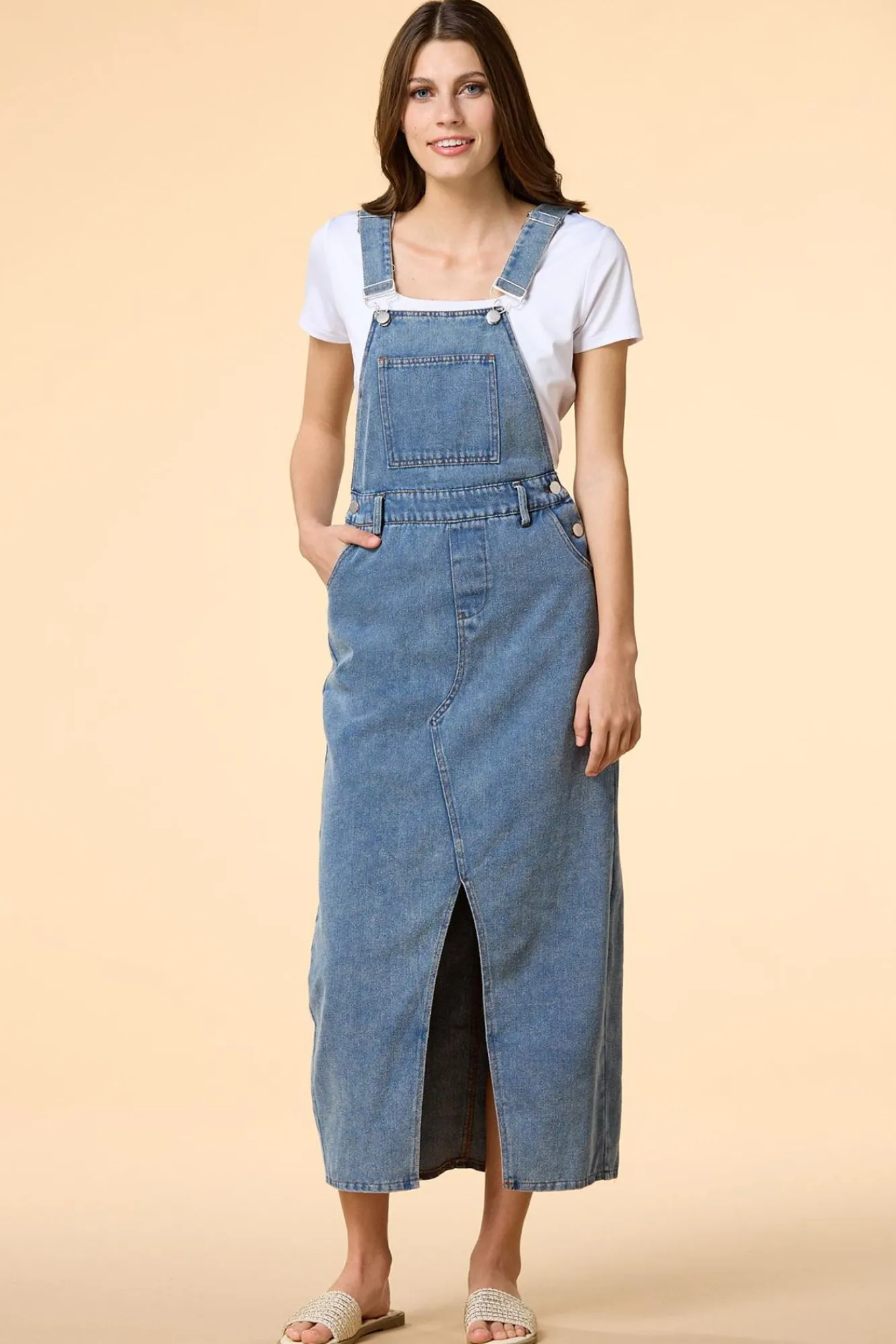 Women Versona Denim Dazzle Overall Dress