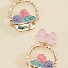 Women Versona Easter Basket Earrings