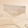 Women Versona Embellished Flap Clear Crossbody