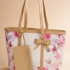 Women Versona Faux Leather Floral Tote Bag Set