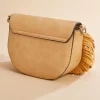 Women Versona Faux Leather Fringe Messenger Bag