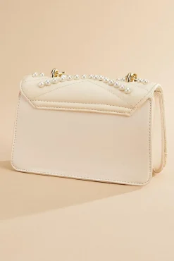 Women Versona Faux Leather Pearl Crossbody