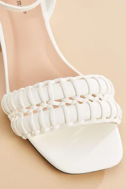 Women Versona Faux Leather Whipstitch Heels