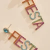 Women Versona Fiesta Rhinestone Earrings
