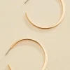 Women Versona Flat Bottom Hoop Earrings