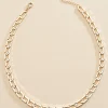 Women Versona Flat Chain Link Necklace