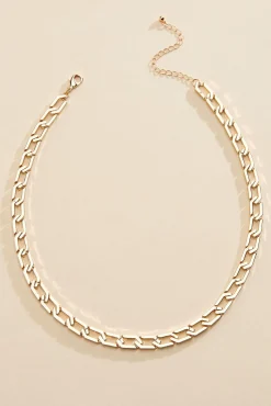 Women Versona Flat Chain Link Necklace