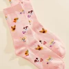 Women Versona Floral Dog Socks