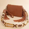 Women Versona Fringe Side Faux Leather Crossbody