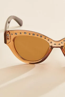 Women Versona Gemstone Rim Sunglasses
