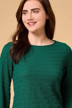 Women Versona Go Green Textured Top