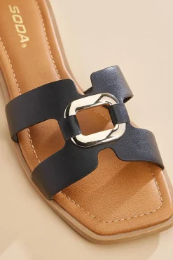 Women Versona Gold Bit Sandals
