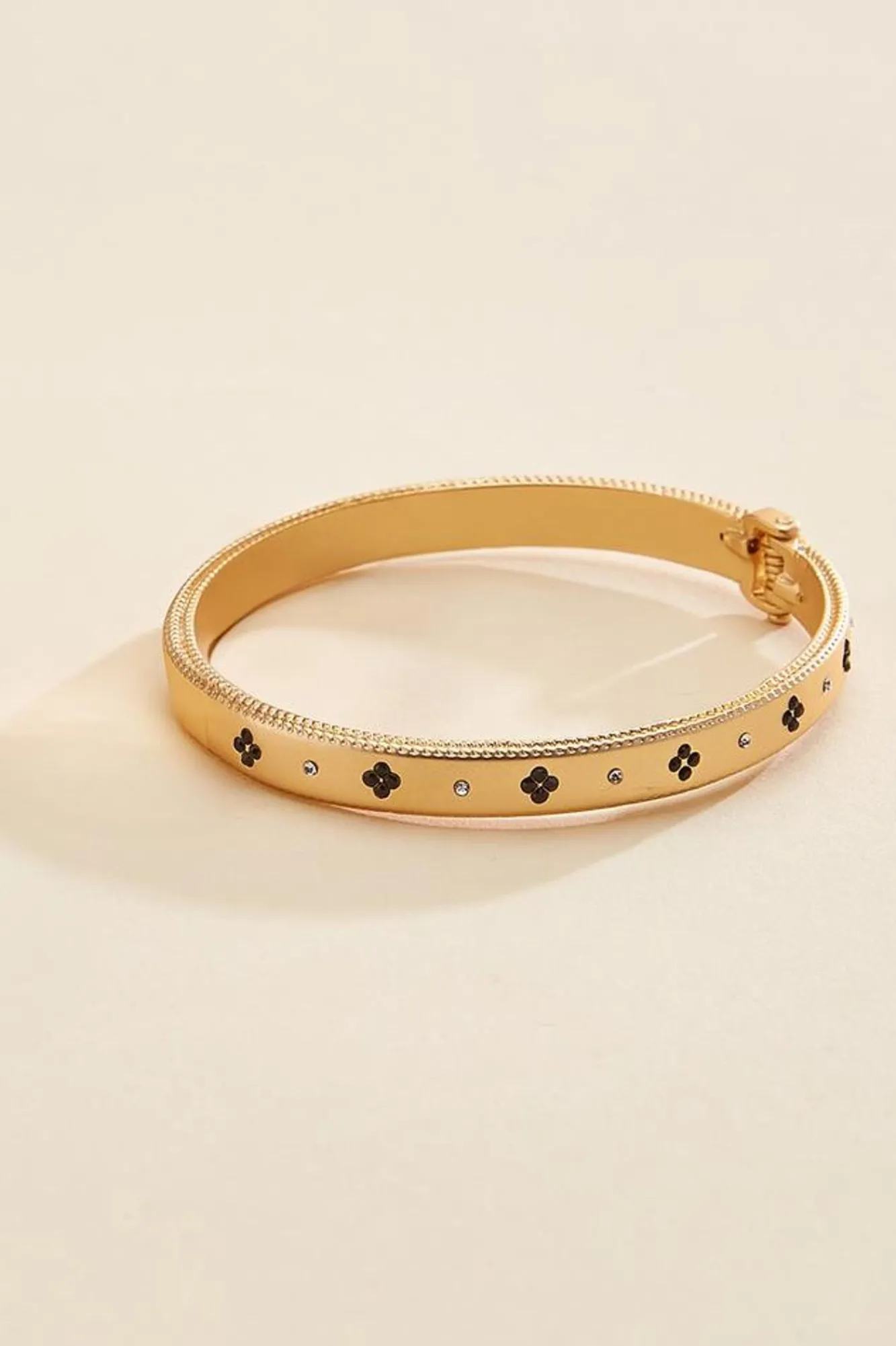 Women Versona Gold Embellished Bangle Bracelet Set
