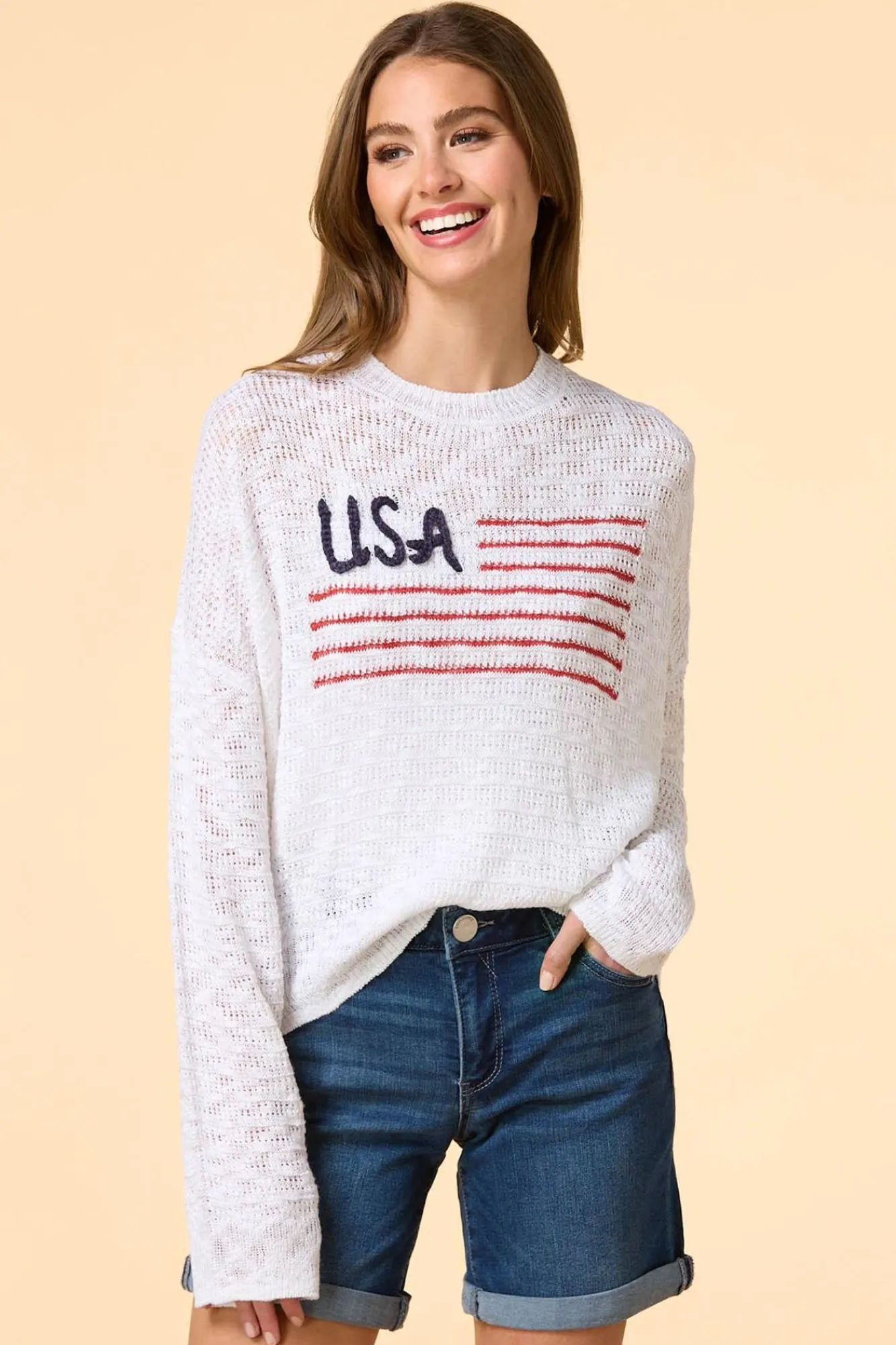 Women Versona Grand Ole Flag Sweater