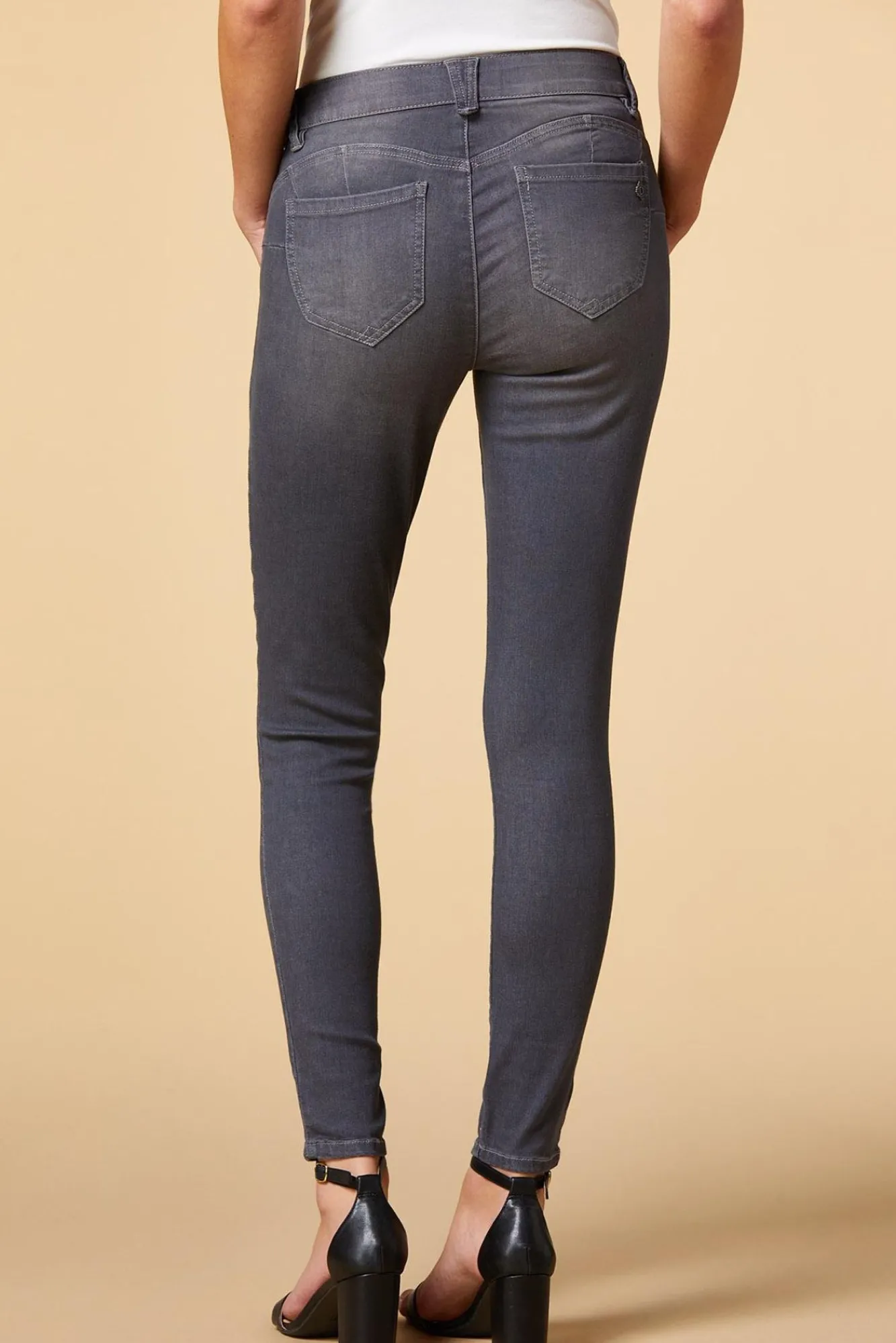 Women Versona Gray Area Jeggings