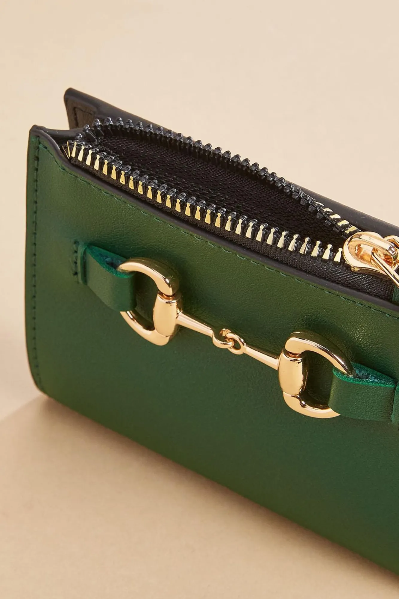 Women Versona Green Horsebit Wallet