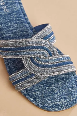 Women Versona Interlocking Bling Sandals