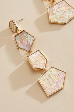 Women Versona Iridescent Tiered Earrings