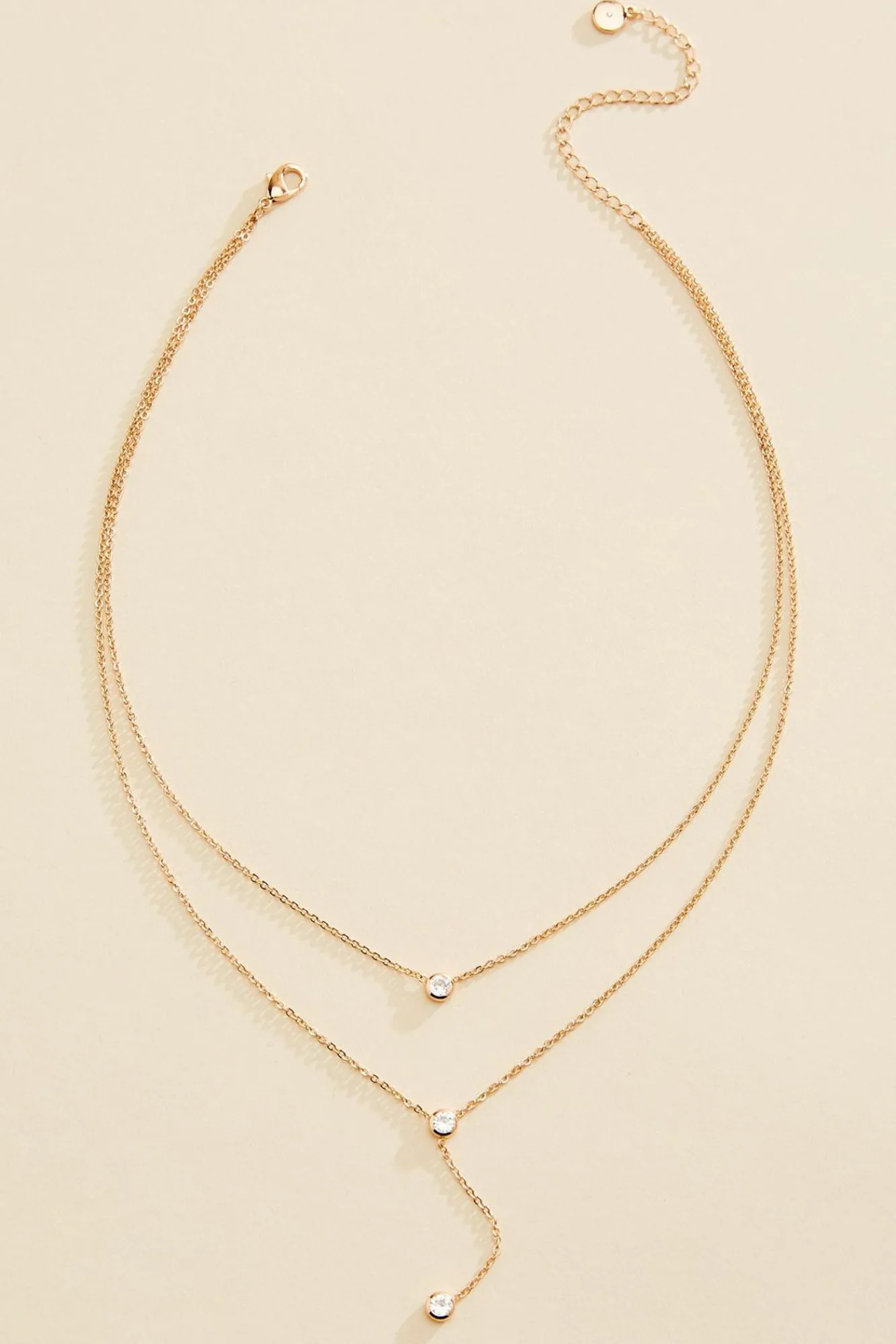 Women Versona Layered Bezel Necklace