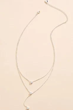 Women Versona Layered Bezel Necklace