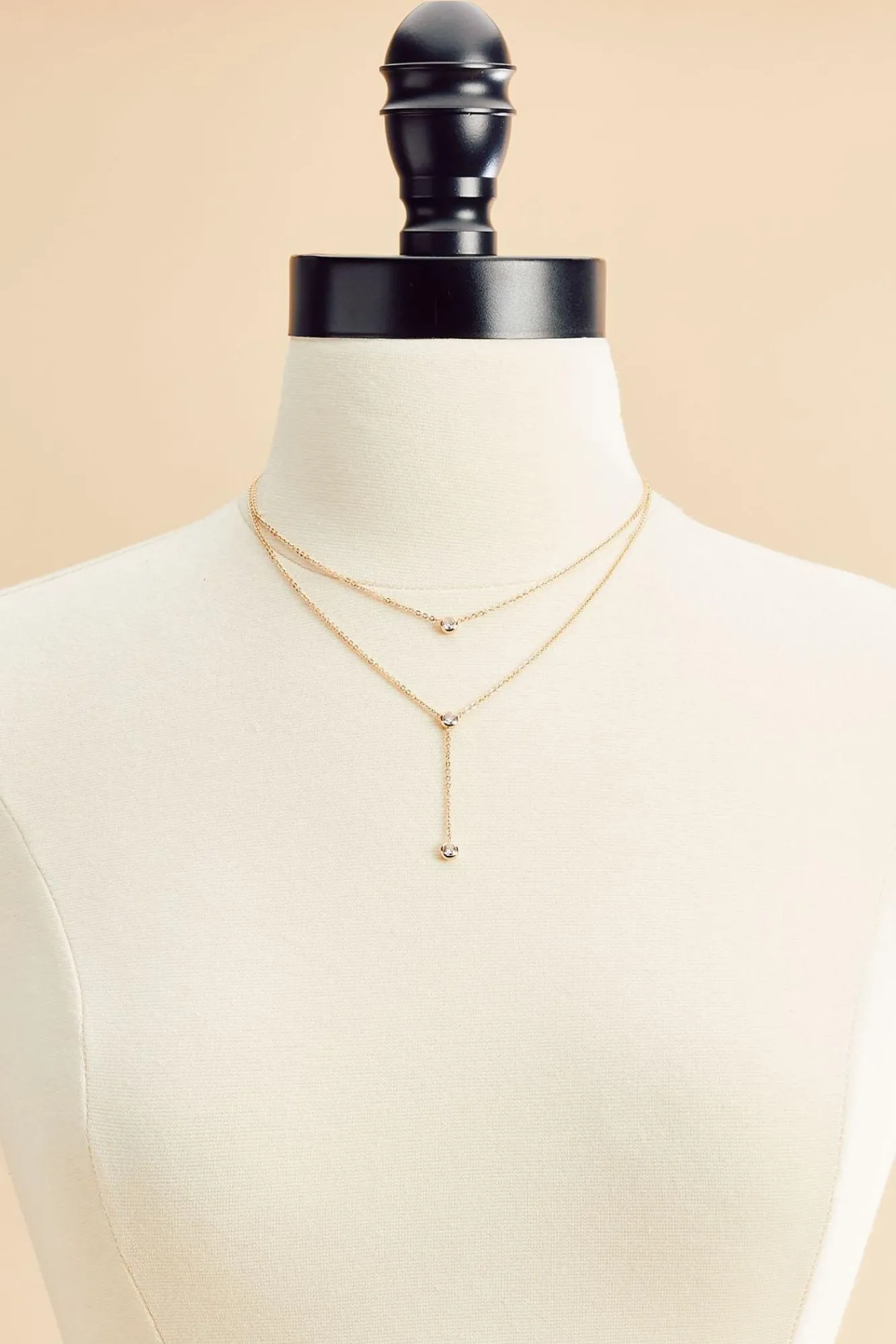 Women Versona Layered Bezel Necklace