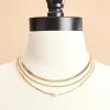 Women Versona Layered Pearl Charm Necklace