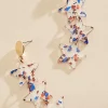 Women Versona Linear Americana Star Earrings