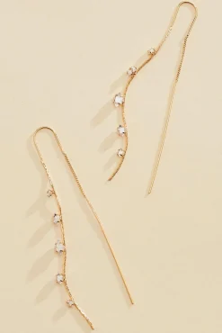 Women Versona Linear Threader Earrings