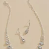 Women Versona Marquise Necklace And Earrings Set
