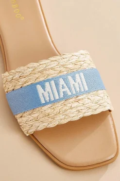 Women Versona Miami Raffia Band Sandals
