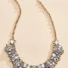 Women Versona Mixed Stone Bib Necklace