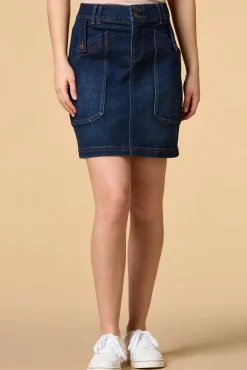 Women Versona Night Moves Denim Skirt