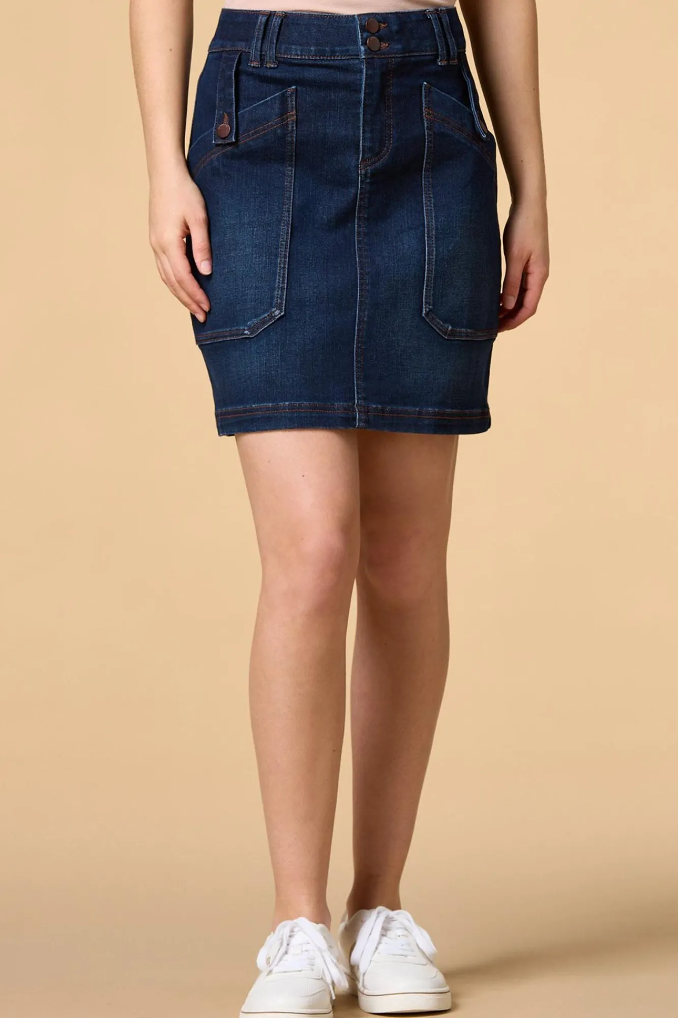 Women Versona Night Moves Denim Skirt