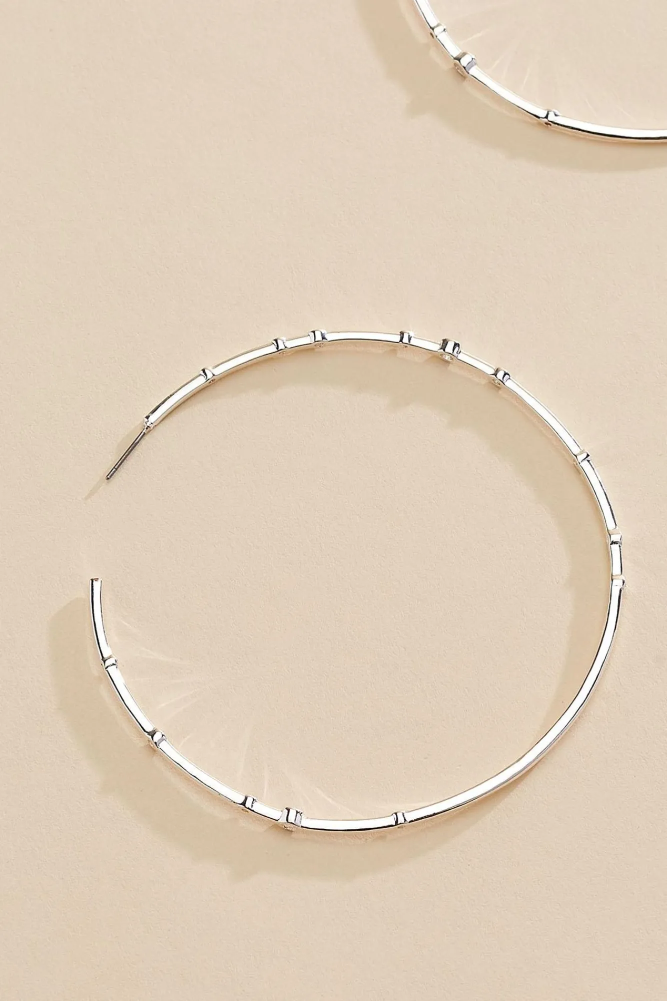 Women Versona Oversized Embellished Hoop Earrings