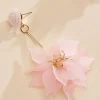 Women Versona Petal Cluster Dangly Earrings