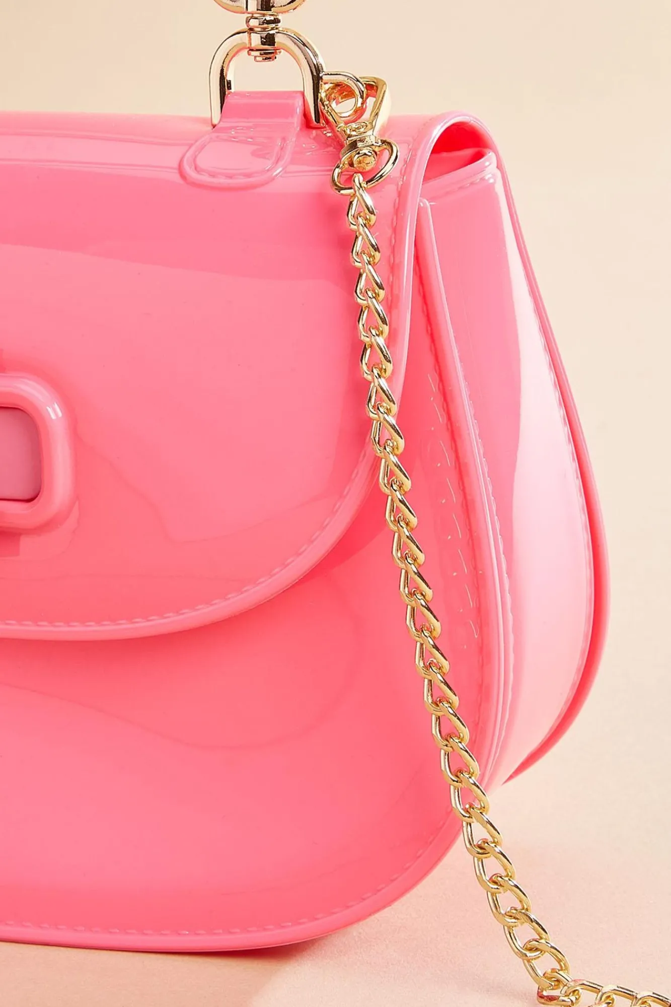 Women Versona Pink Jelly Mini Satchel