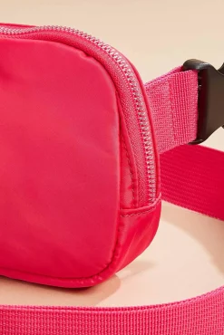 Women Versona Pink Nylon Sling Bag